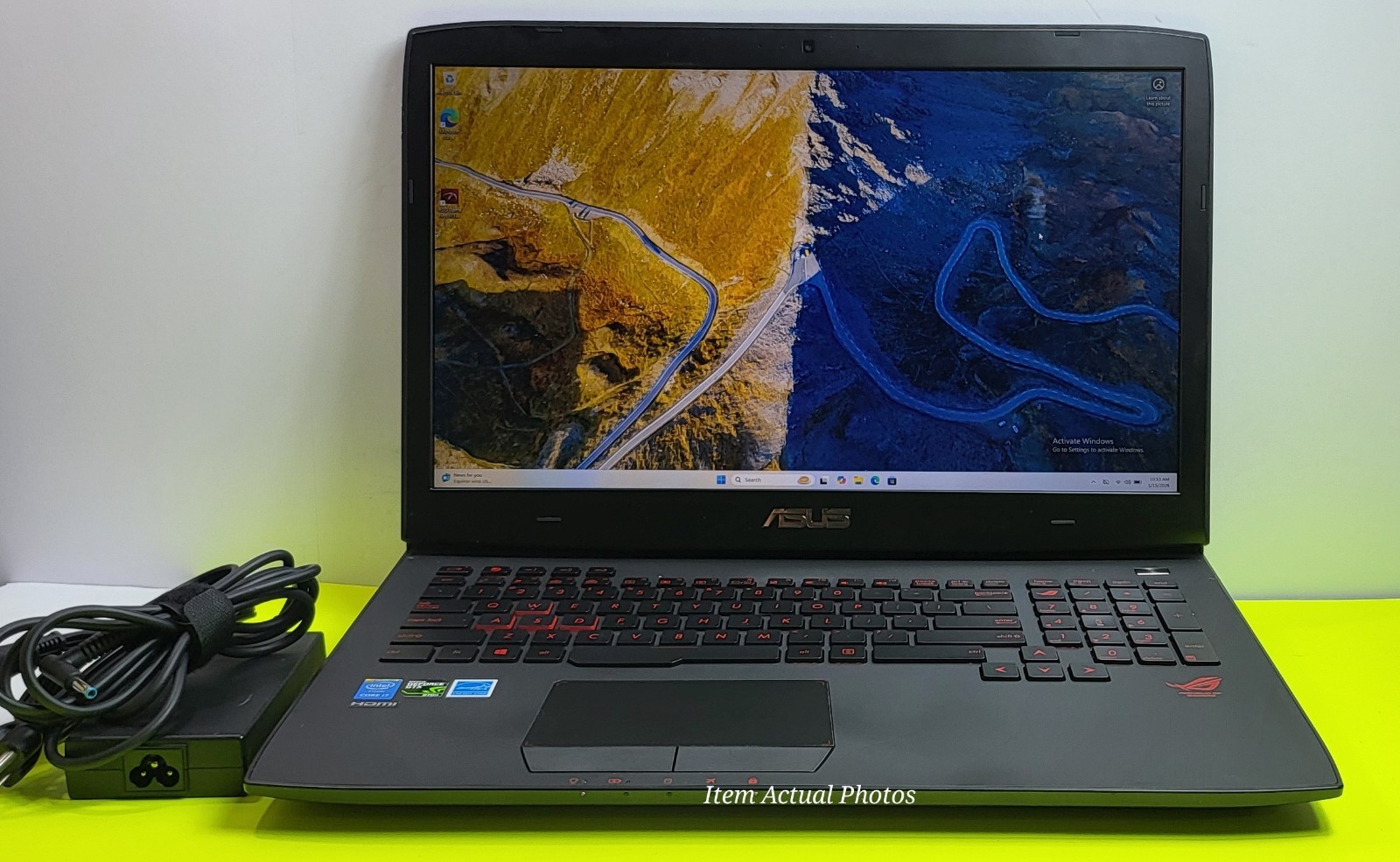 ASUS ROG G751JT 17.3” Intel i7-4710HQ 256GB SSD 24GB Ram win 11