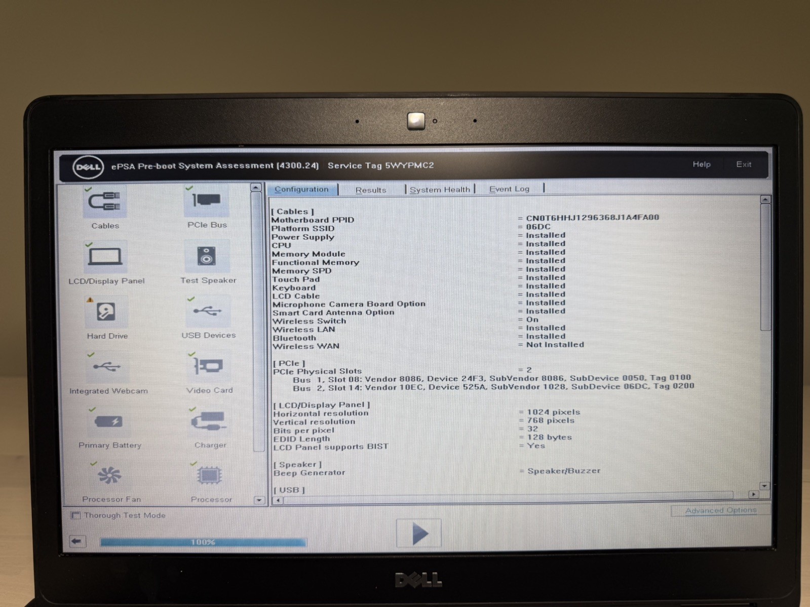 Dell Latitude E7470 Laptop Intel Core i5 6th Gen No HD/OS/AC Adapter