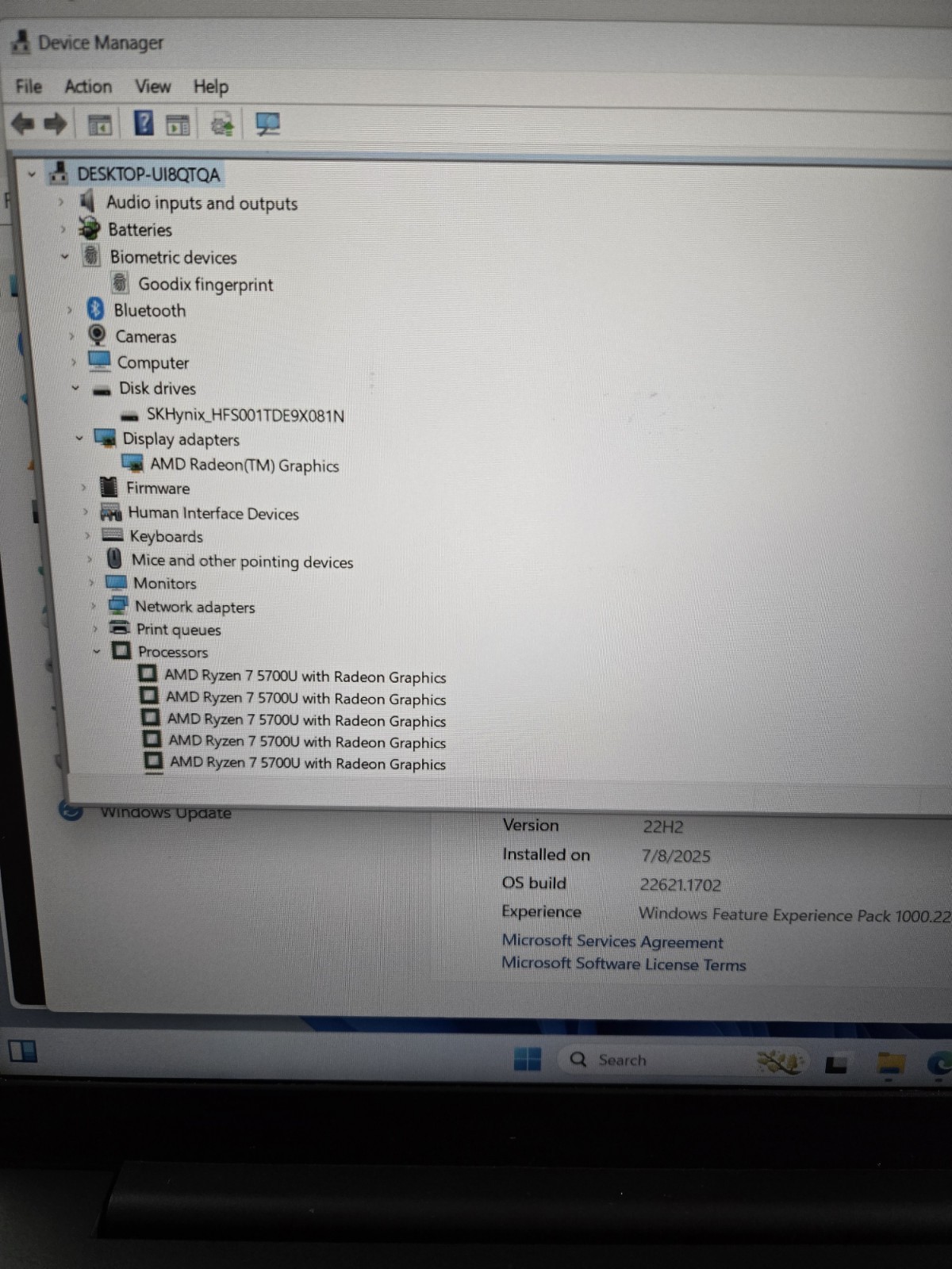LENOVO ThinkPad E15 Gen3 AMD Ryzen 7 5700U 16GB 1TB SSD Win11Pro