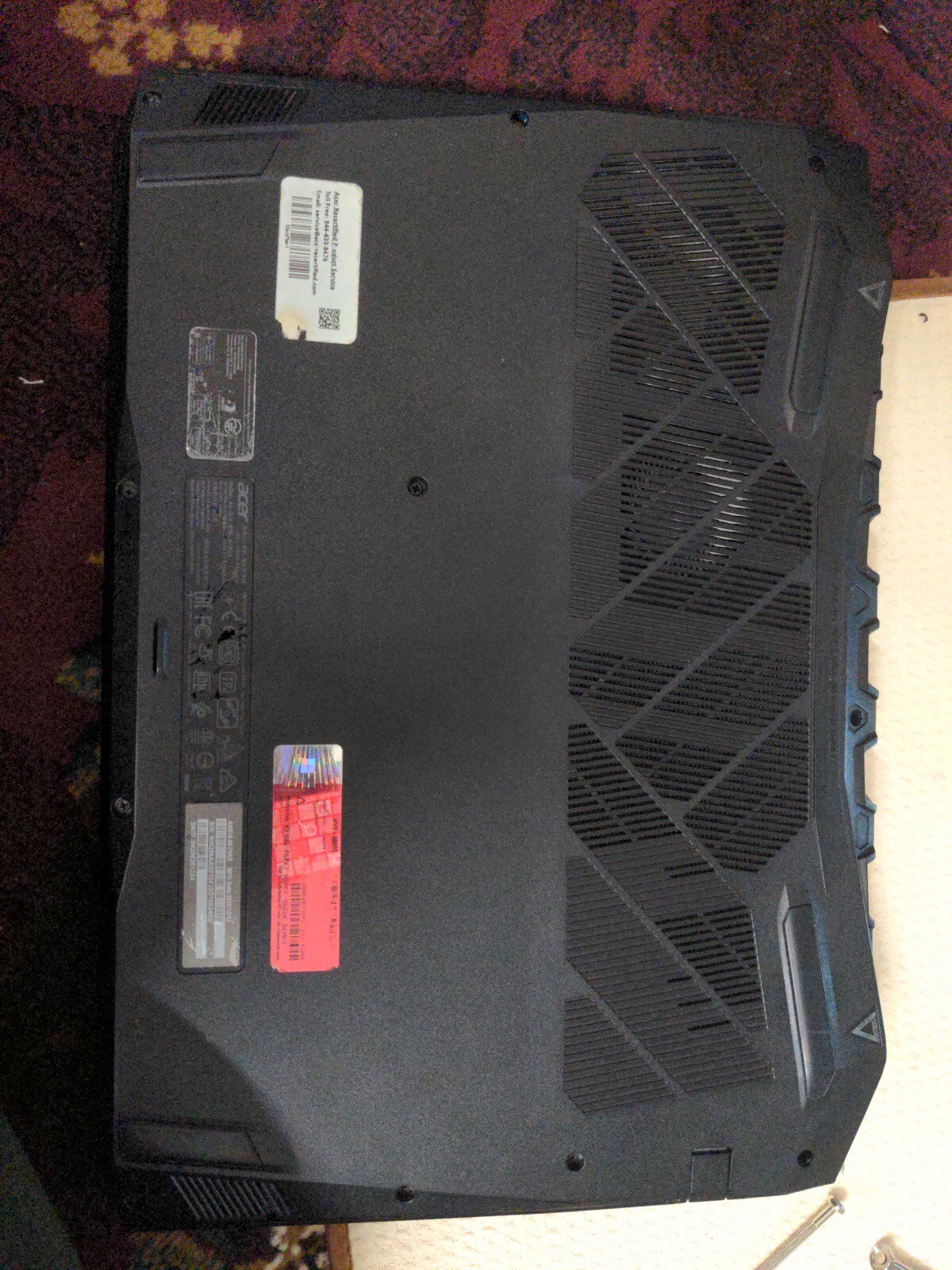 Acer NITRO 5 15.6 inch (256GB, Intel i7 9th Gen., 2.60GHz, 16GB) Gaming Laptop –