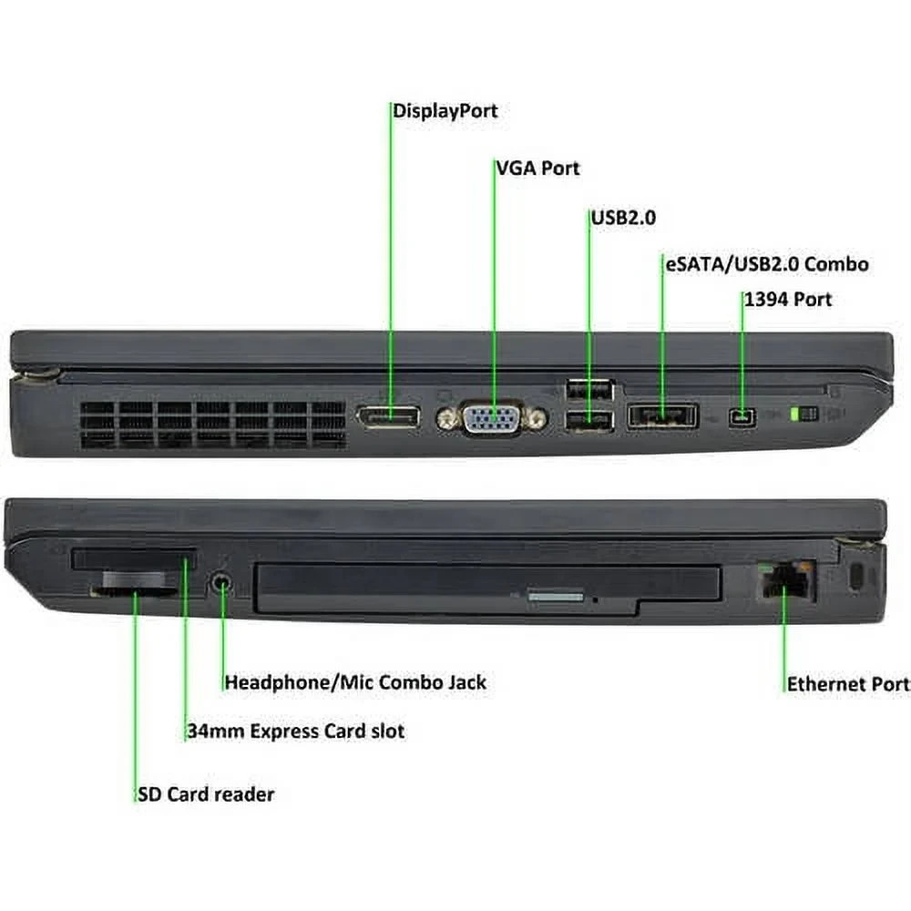 Lenovo ThinkPad T520 Quad Core i7 Extreme Ed. 3.5GHz 8GB RAM 160GB SSD Windows
