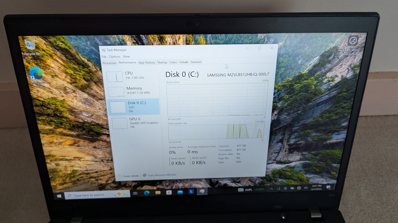 Lenovo T14 G1 i7-10610U 48GB RAM/500 GB SSD – Win 10 Pro TOUCHSCREEN