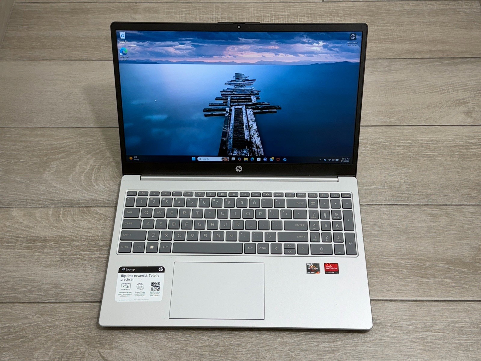 HP Laptop 15-FC0127NR 15.6″ Laptop Ryzen 7-7730U 16GB RAM 1TB NVMe SSD Win-11