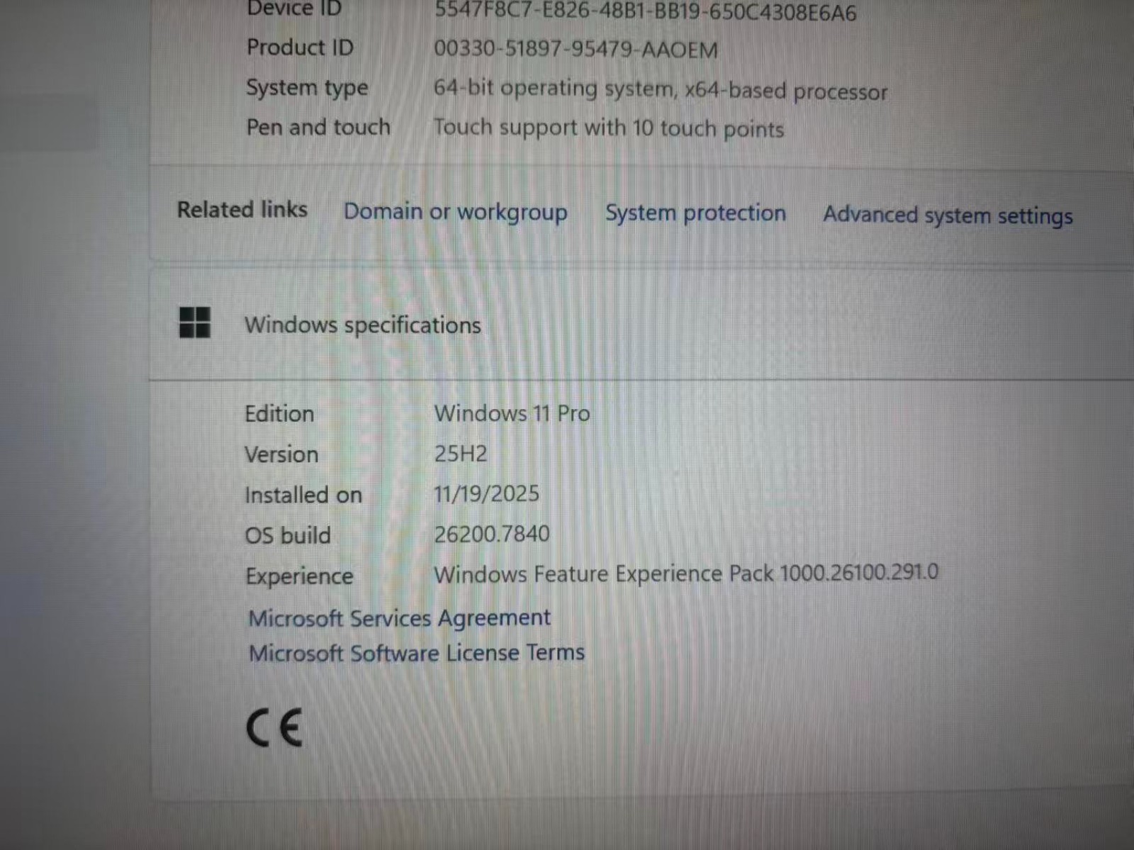 Dell XPS 13 9370 13.3” Laptop i7-8350U 16GB RAM 256GB SSD Windows 11 Pr Touch