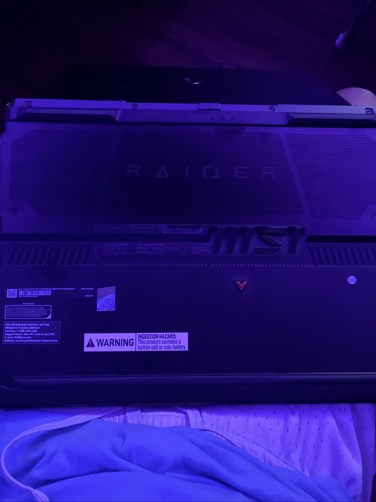 MSI Raider GE68 HX 14VGG 16″ i9-14900HX 32GB DDR5 1TB SSD RTX 4070 Windows 11H