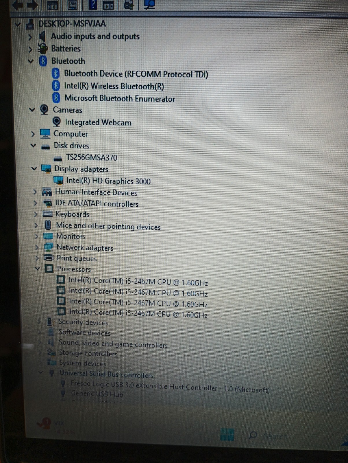 6261 Dell XPS L321X w/charger.i5 2nd gen.4GB.256GB mSata.13.3″.W11.Nice
