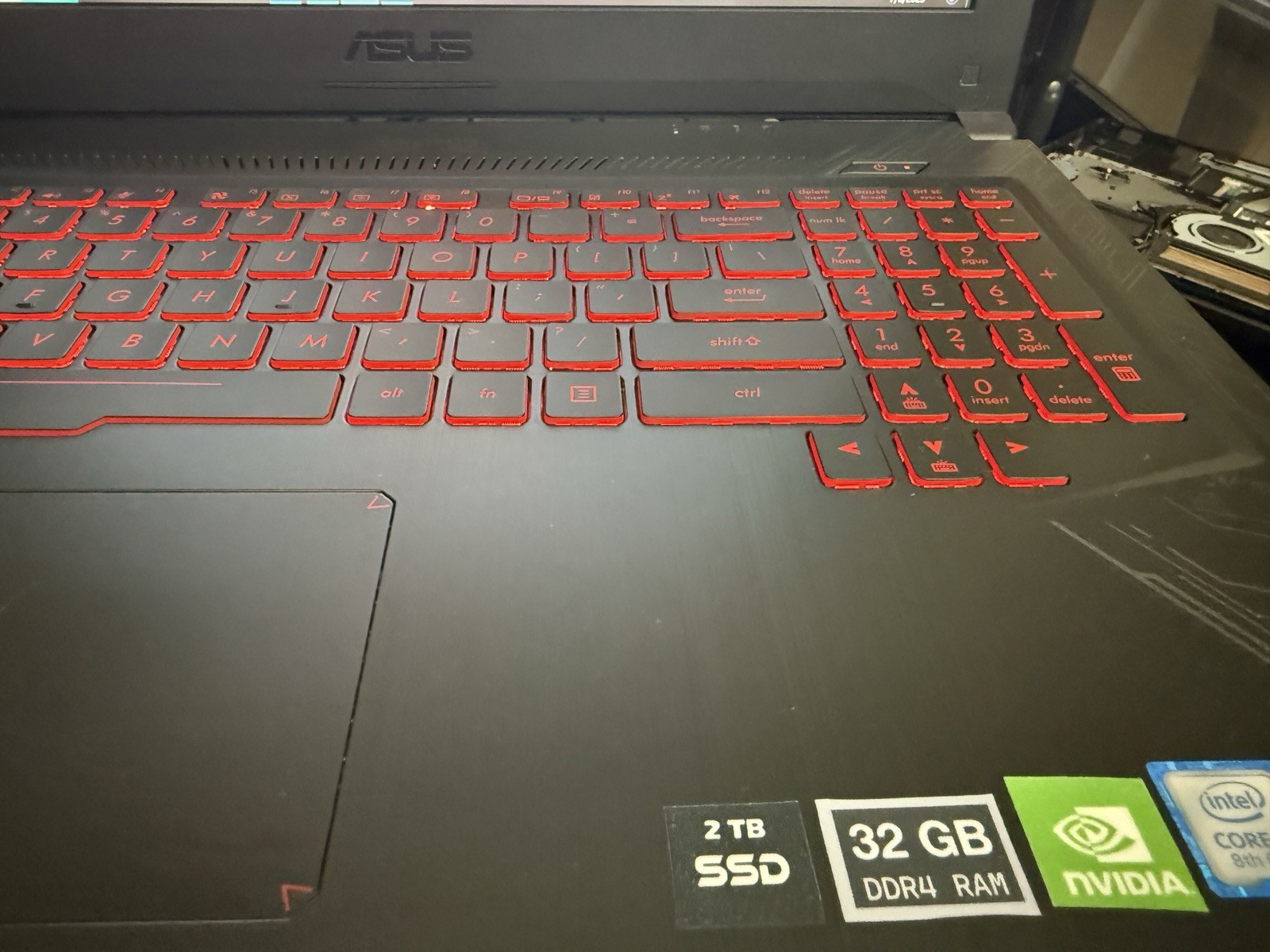 15.6″ Asus TUF FX504G | Hex-i7 8th w/GeForce | 16G | 128G SSD+1TB HDD | xBATTx
