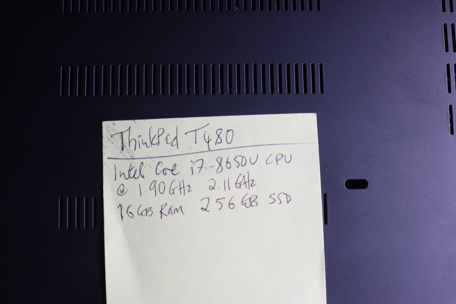 Lenovo ThinkPad T480 14″ Intel Core i7-8650U 16GB RAM 256GB SSD