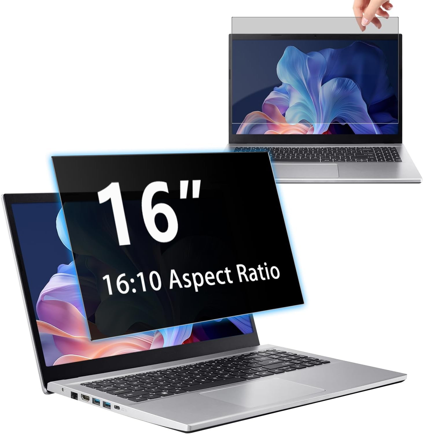 16″ Privacy Screen Computer for 16:10 Aspect Ratio, Anti-Peeping/Anti-Glare