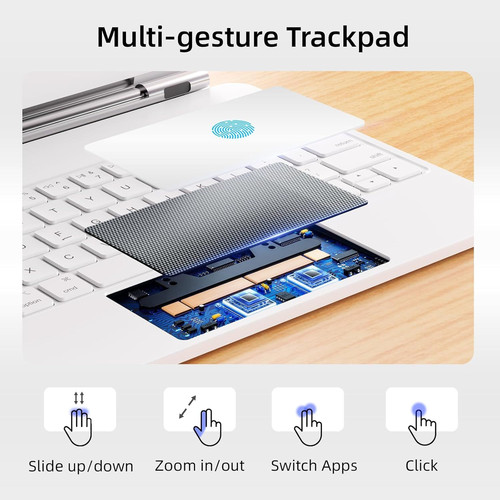 Keyboard Case for iPad Air 11 11/10.9 & Pro 11, White