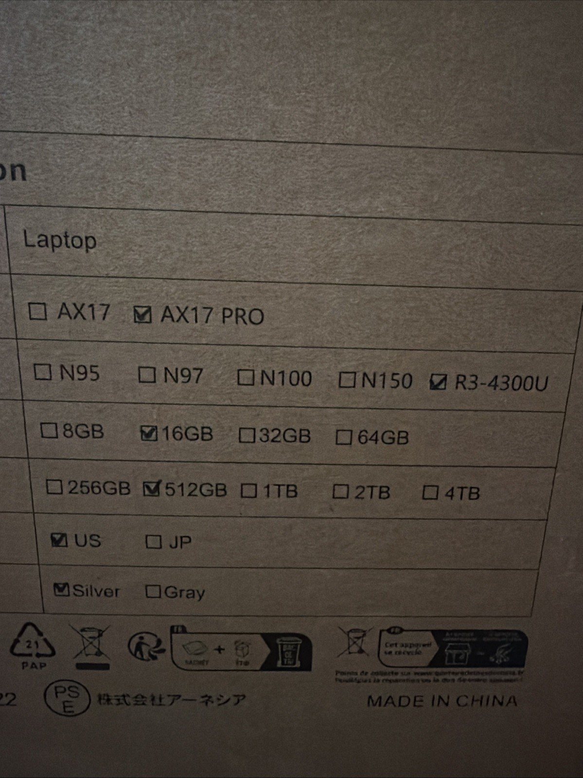 ACEMAGIC AX17PRO 17.3″ Laptop AMD Ryzen 4300U (Up to 3.7GHz) 16GB 512GB Win 11