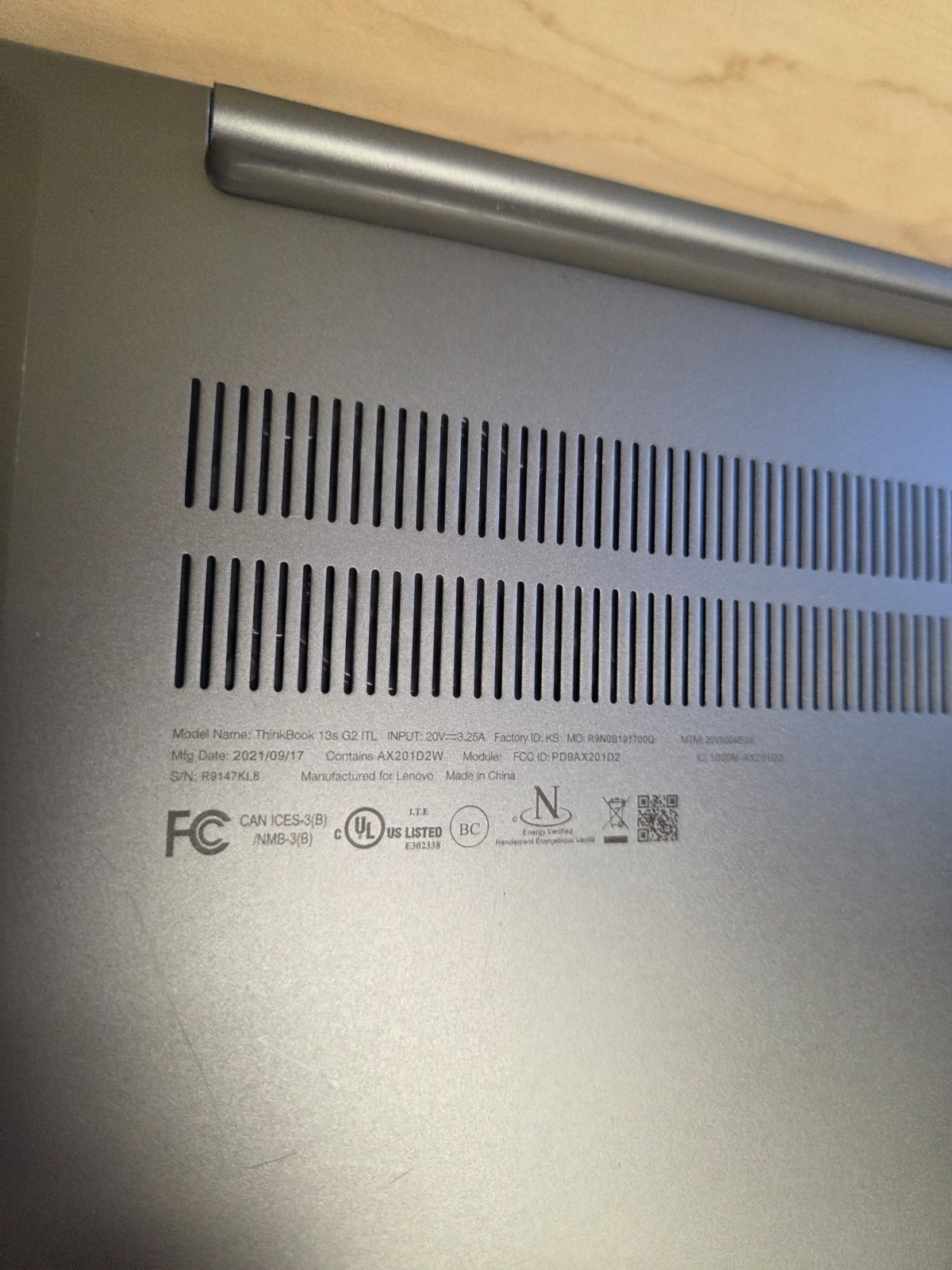 Lenovo ThinkBook 13s G2 ITL 13.3 – i7-1165G7 CPU 16GB RAM 512GB SSD NO OS – USED