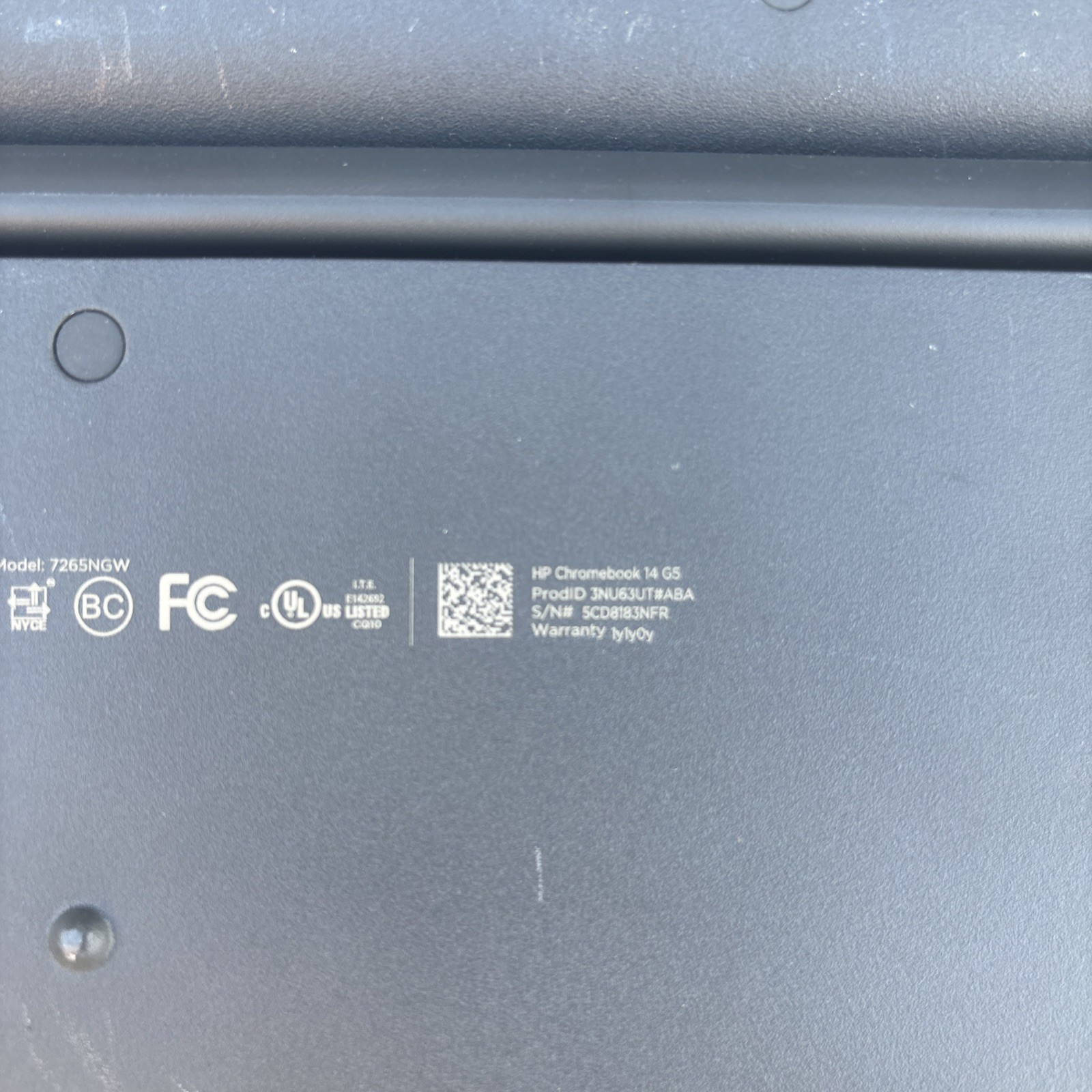 Lot of 2 HP Chromebook 14 G5 For Parts or Repair