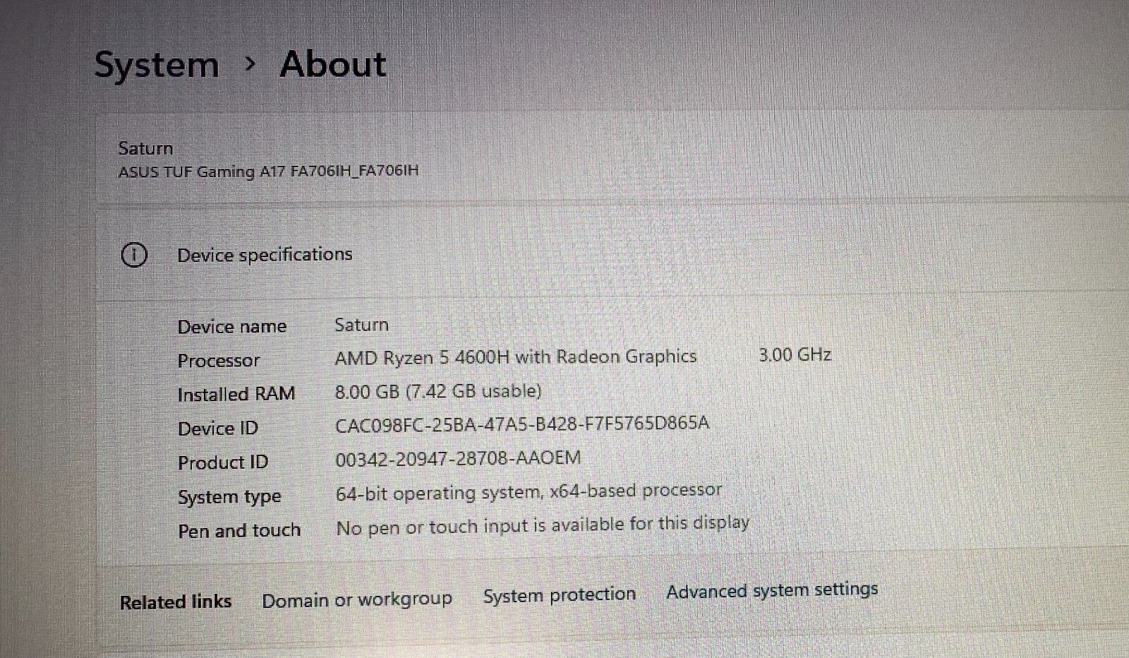 ASUS TUF Gaming A17 17.3″ (512GB, AMD Ryzen 5, 3.00 GHz, 8GB) Laptop – Black…