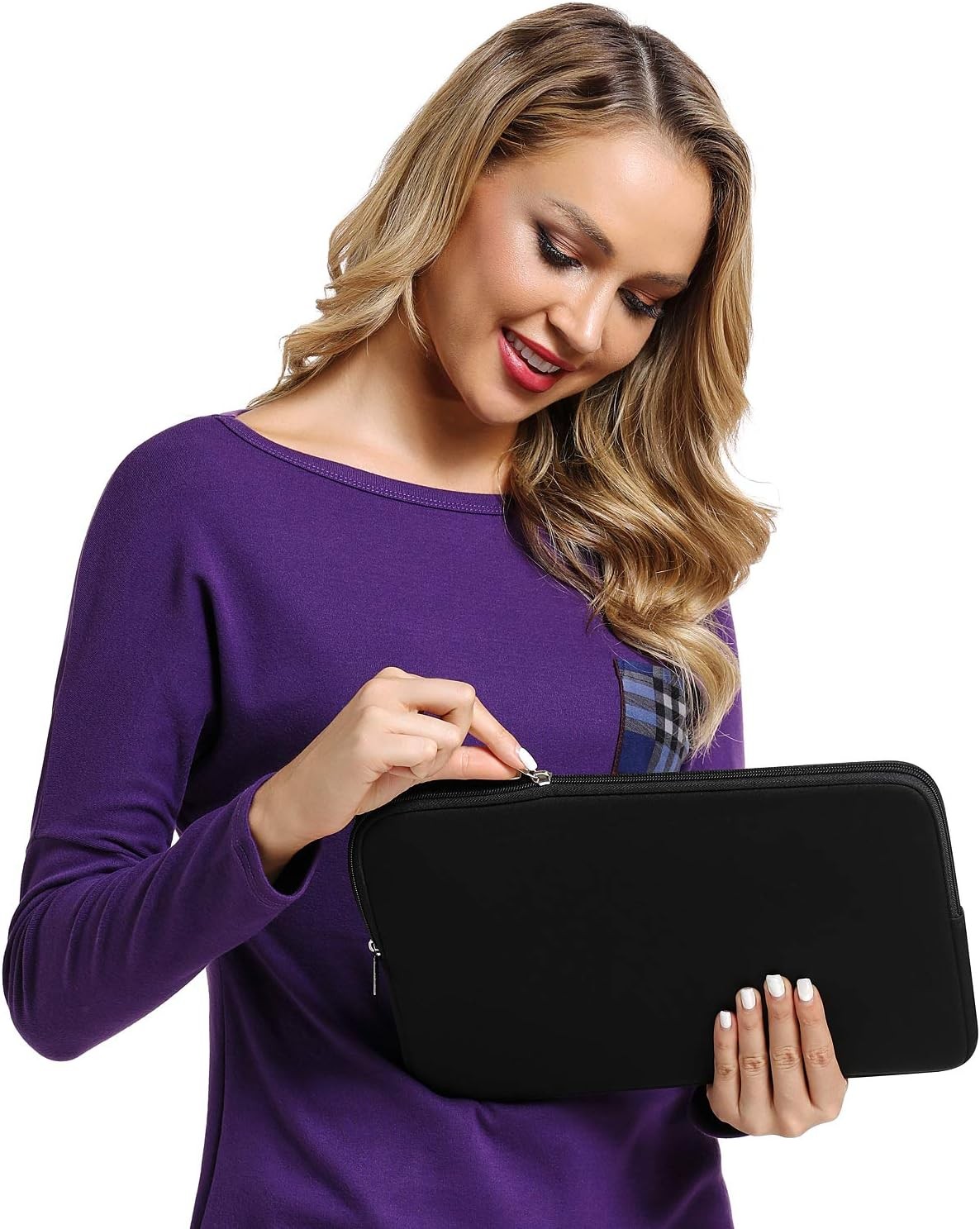 Laptop Sleeve 15.6″ for MacBook Pro 16 inch Mac Air 15 inch M4 M3 Black Cover