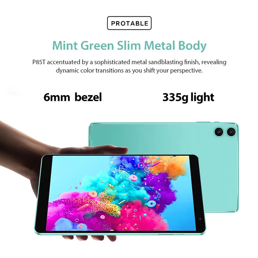 Teclast P85T 8″ Tablet Android 14 Allwinner A523 Octa-Core 4GB+64GB WiFi6