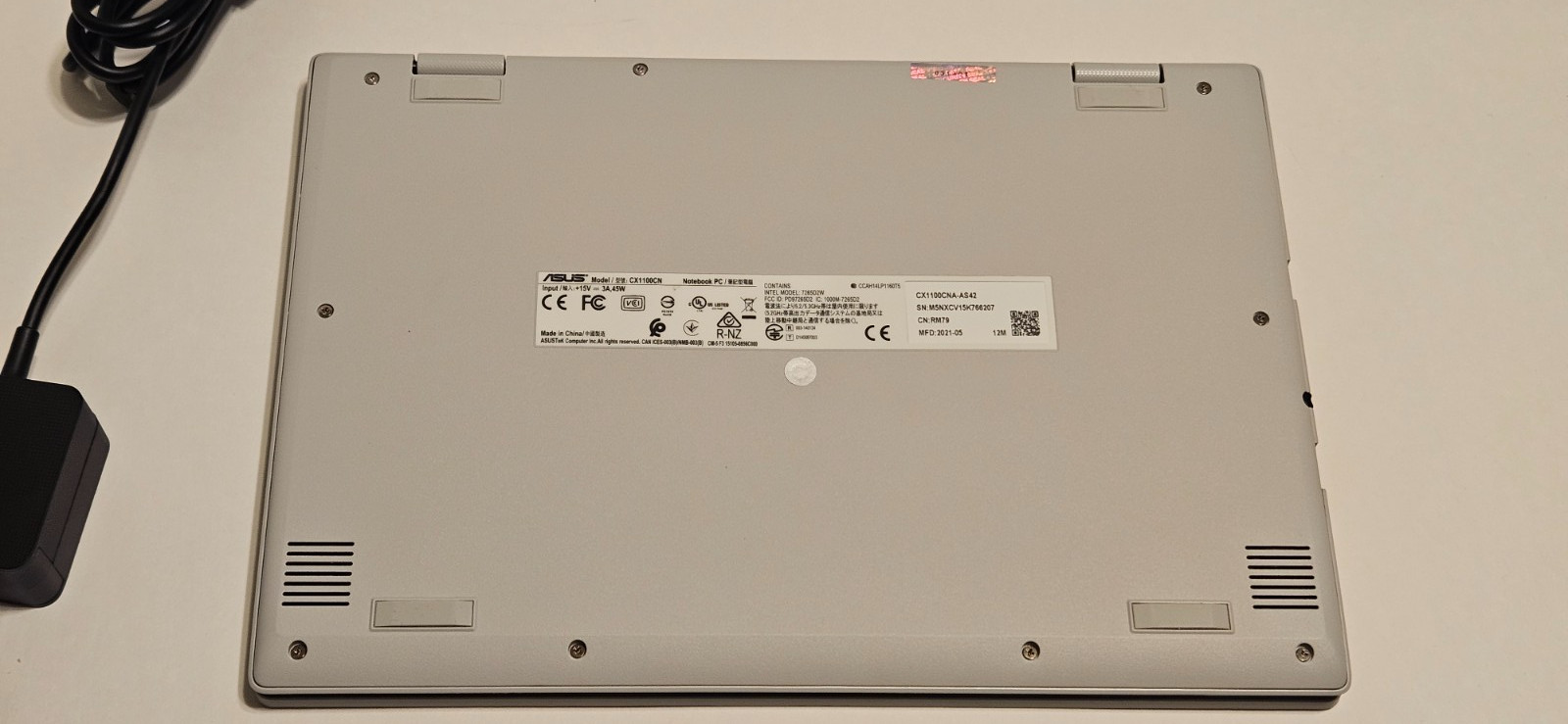 ASUS Chromebook CX1 11.6″ Display Intel N3350 32GB eMMC 4GB RAM CX1100CNA-AS42