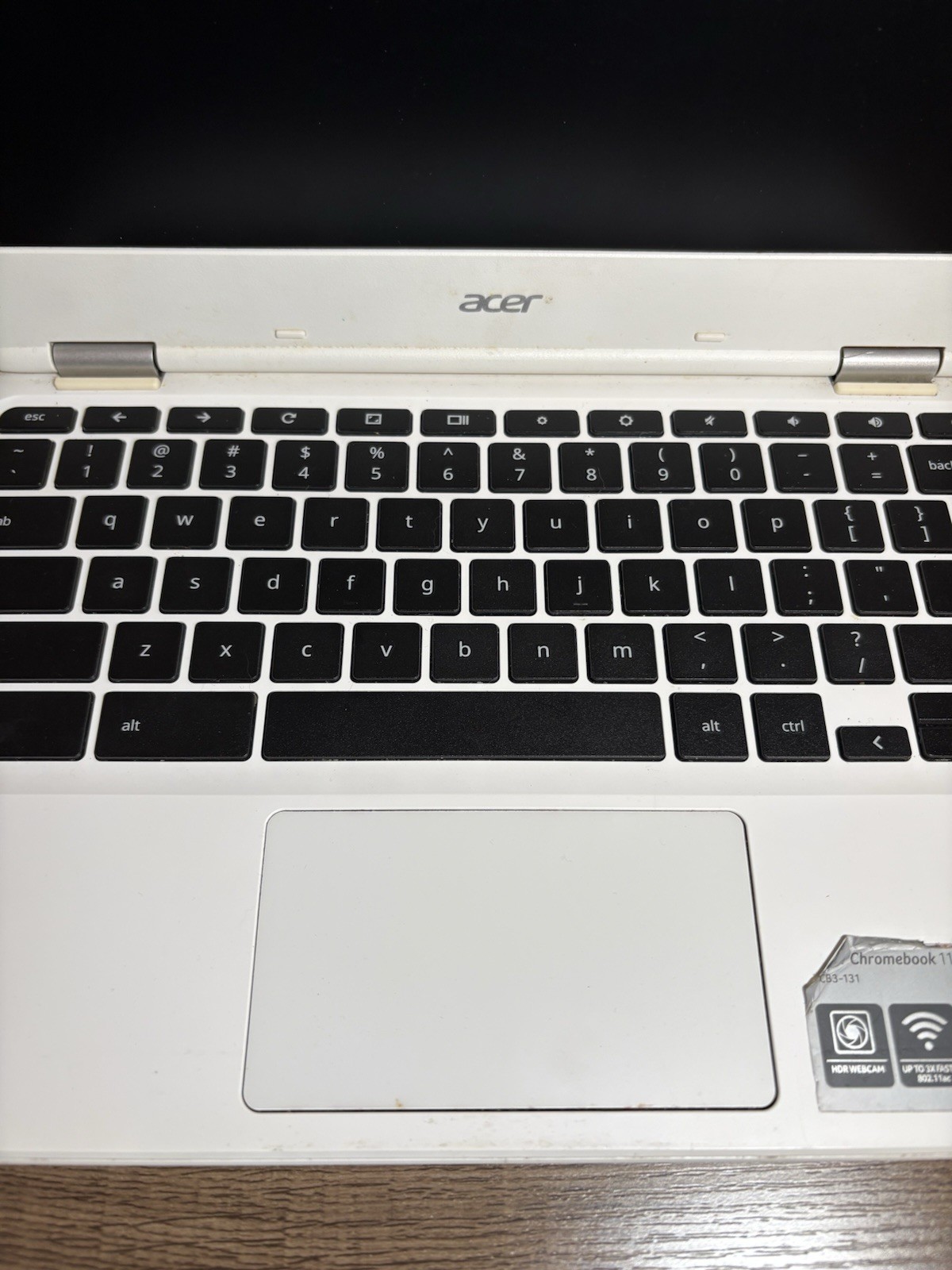ACER N15Q8 Laptop Intel UNK Storage 11.6 in Screen Wi-Fi No Charger For Parts
