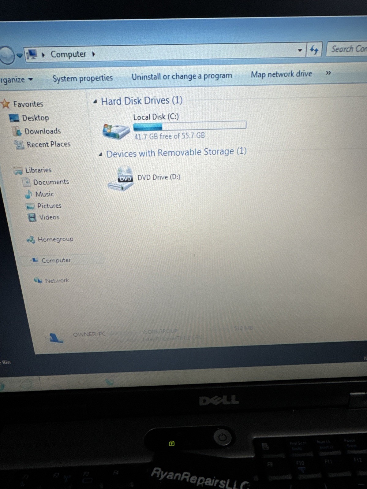 Dell Latitude D520 Laptop T5500 512mb ram 60gb Hdd READ