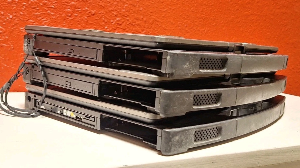 Lot Of 3 GETAC S410 Rugged Toughbook i5-6300U 2.40GHz No Caddy/HD 8GB Read