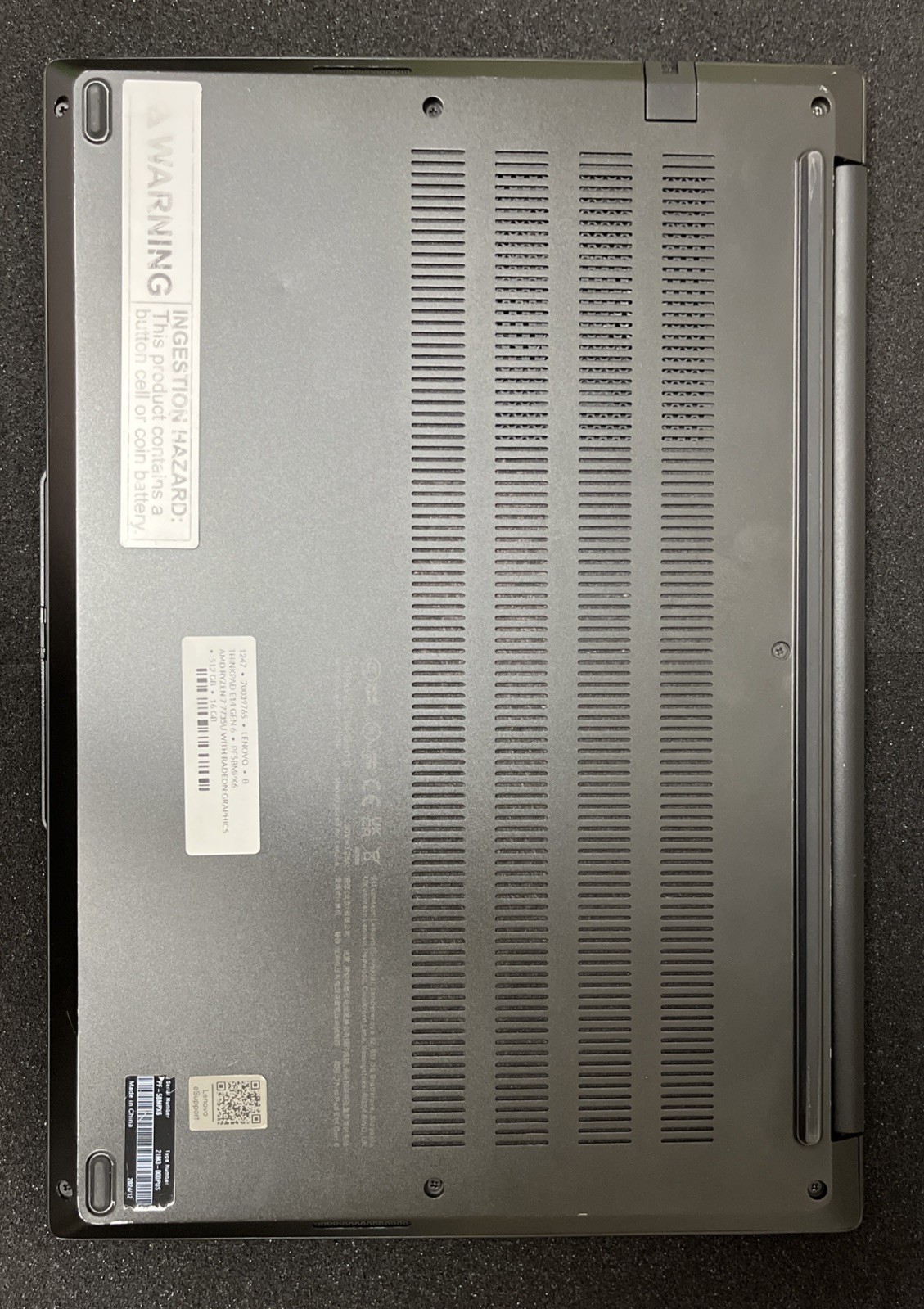 Lenovo Thinkpad E14 Gen 6 AMD Ryzen 7735U 512 SSD 16GB NO OS DDR5 Grade C