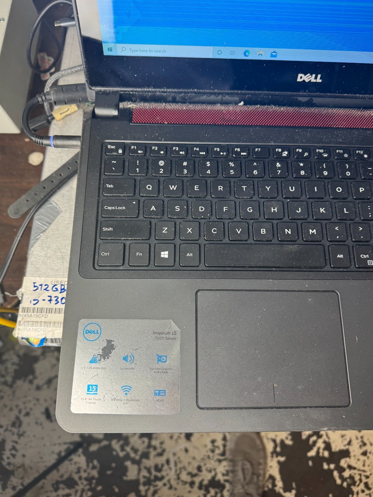Dell Inspiron 7559 Core i7-6700HQ, 16GB RAM, 1TB HDD, Win10 #4858