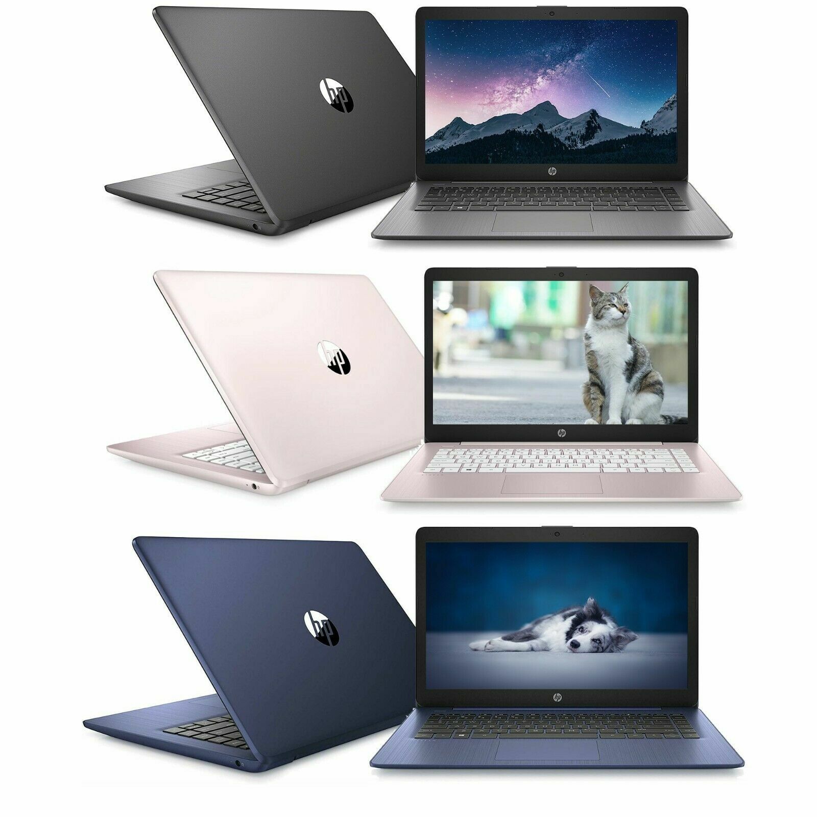 🔥NEW HP 14″ Intel N4000 2.6GHz 4GB RAM 64GB SSD 1Y Office 365 Webcam Mic Win10
