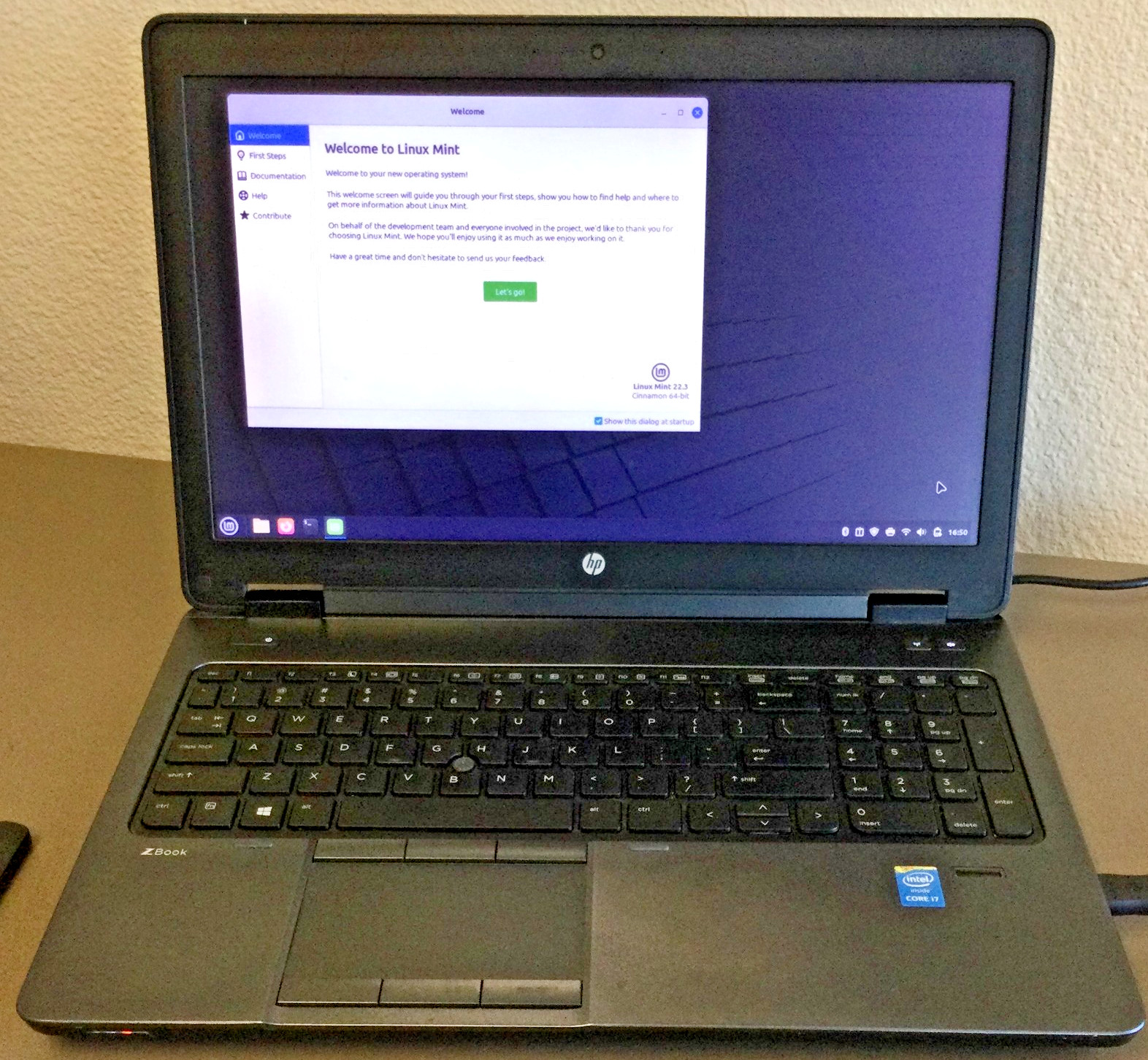 HP ZBook 15 G2 360GB SSD 16GB Intel Core i7-4710MQ 2.50GHz Linux Mint 22.3 OS
