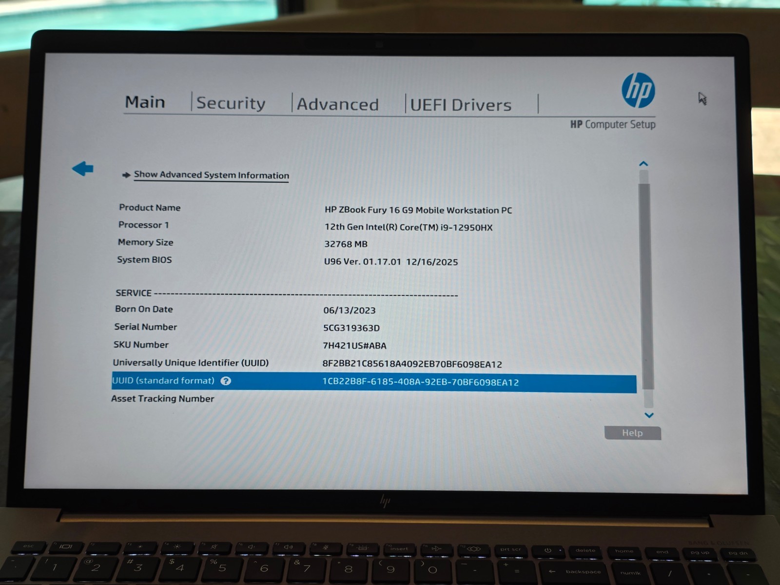 HP ZBook Fury 16 G9 – 16″ FHD+, i9 12950HX, RTX A4500 16GB, 32GB RAM, 1TB SSD