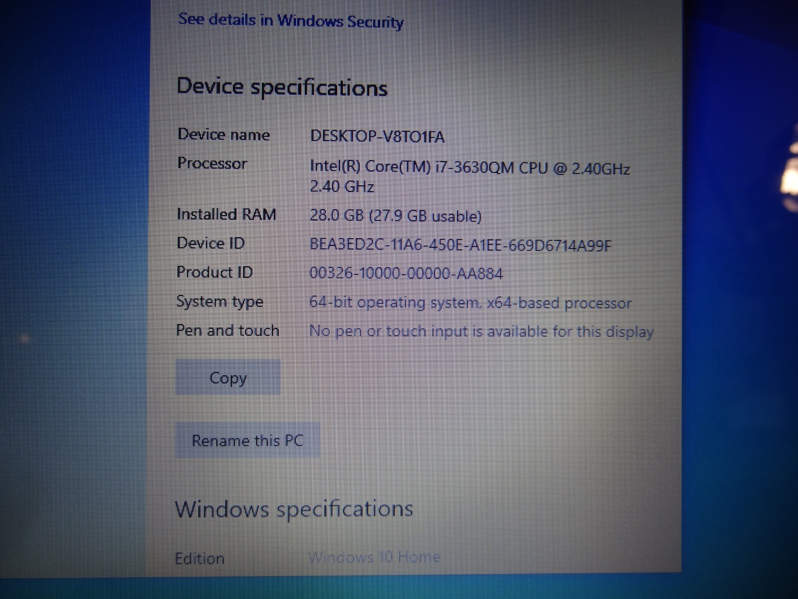Toshiba Qosmio X870 Laptop Computer -17″Screen -Windows 10 -1TB HHD -28GB RAM