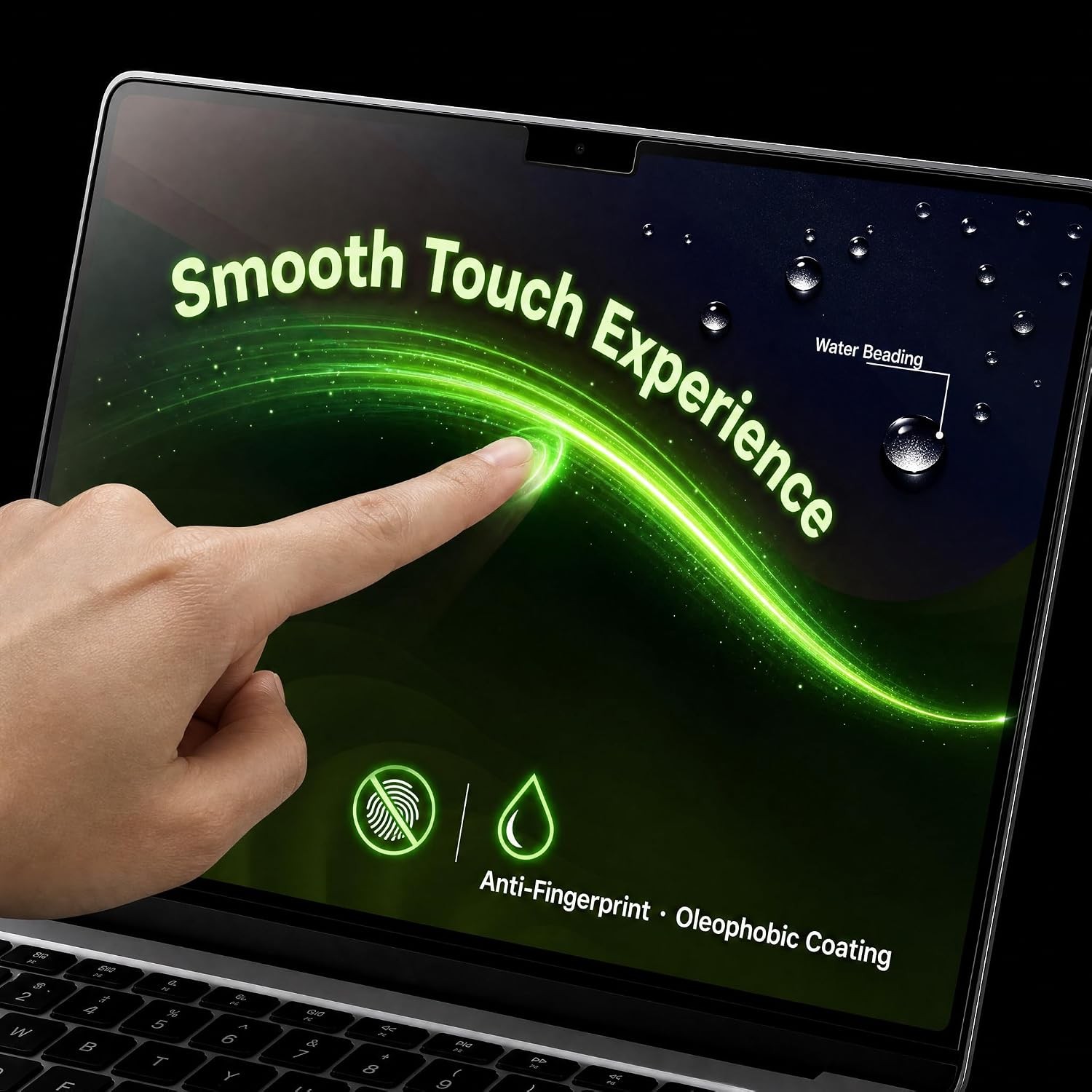 Screen Protector for MacBook Air 13.6 inch – Anti Glare, Scratch-Resistant, 3-Pa