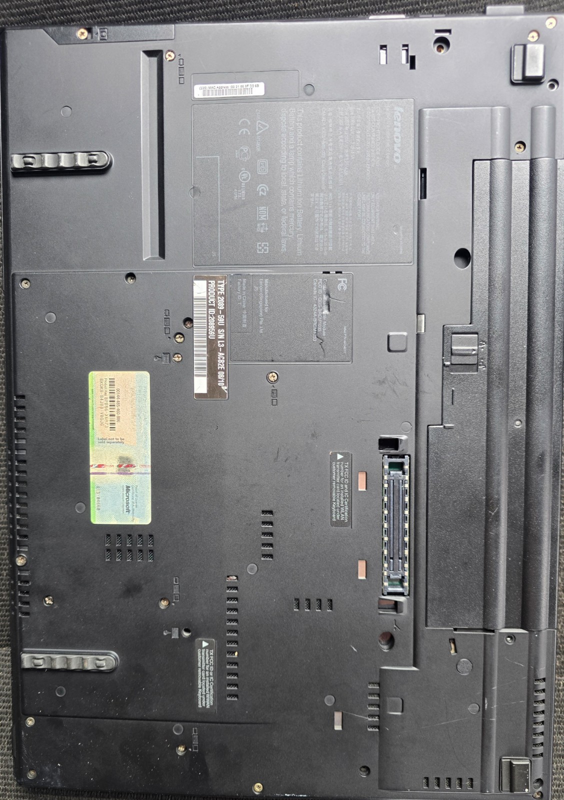 ThinkPad T500 Win XP P8400 2.26GHz 4GB RAM 80GB HDD DVD With Game Controller
