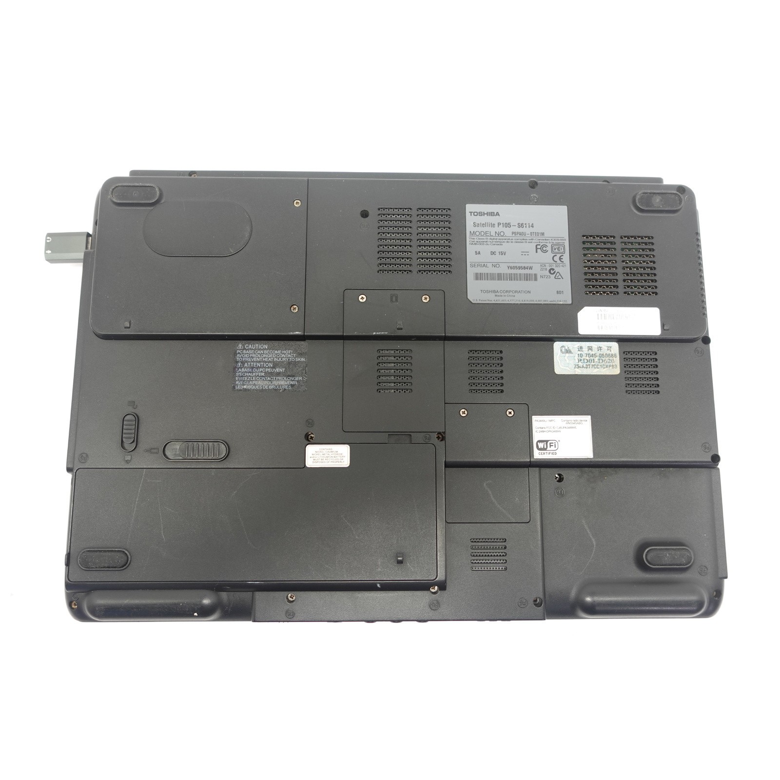Vintage Toshiba Satellite 17″ P105 Retro Gaming Rig 2gb 160GB 1.66GHz Win XP SP3