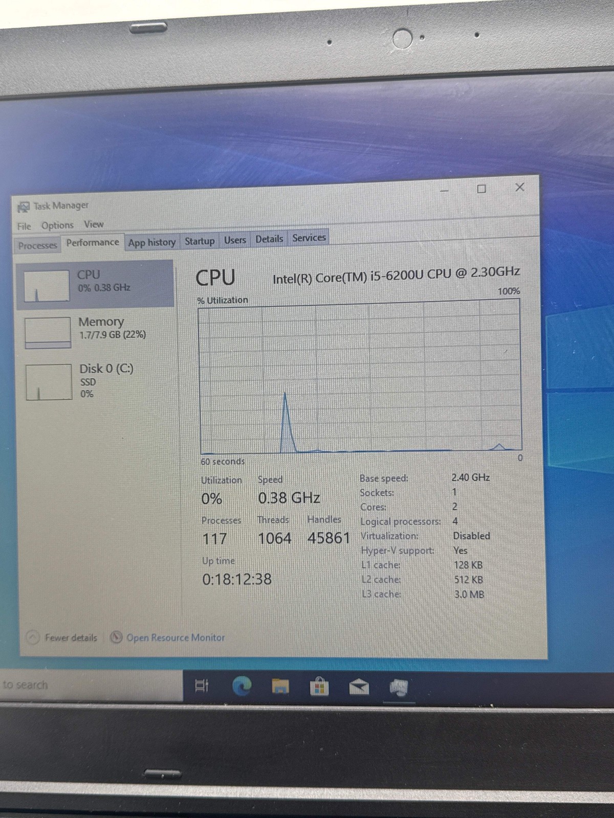Lenovo ThinkPad L570 15.6″ Laptop i5-6200U 8GB RAM 256GB SSD Win 10 Pro No Webca