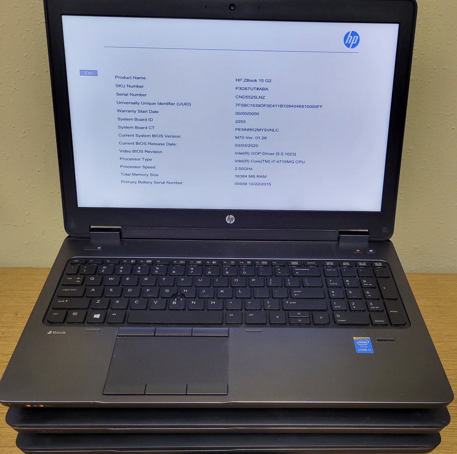 (Lot of 3)HP ZBook 15/15 G2 i5/i7-4th Gen 2.5/2.6/3.0GHz 8/16GB No OS/SSD/HDD