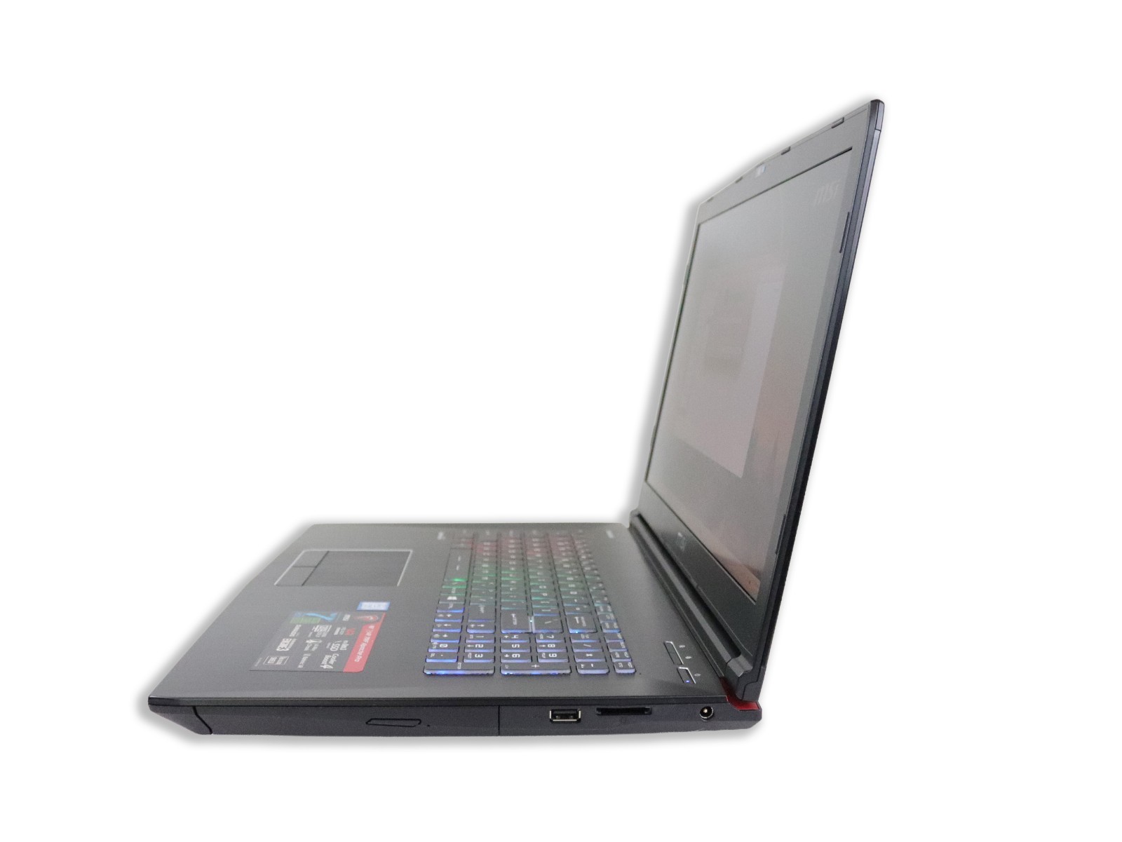 MSI GAMING 17.3 GE72VR Intel Core i7-7700HQ 16GB 256GB SSD + 1TB NVIDIA GTX 1060
