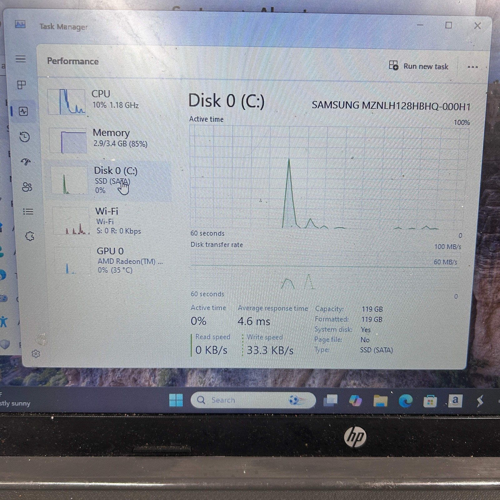 HP NoteBook 255 G7 15.6″ 3020e 1.2GHz 4GB RAM 128GB SSD