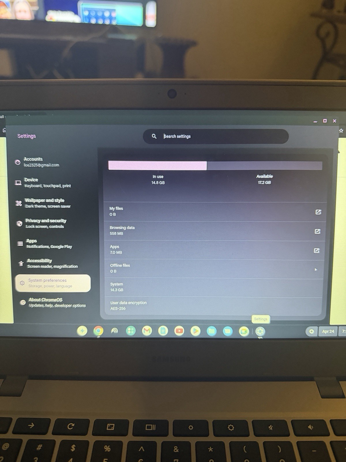 Samsung Chromebook 4 (16GB eMMC, Intel Celeron) Laptop – Gray
