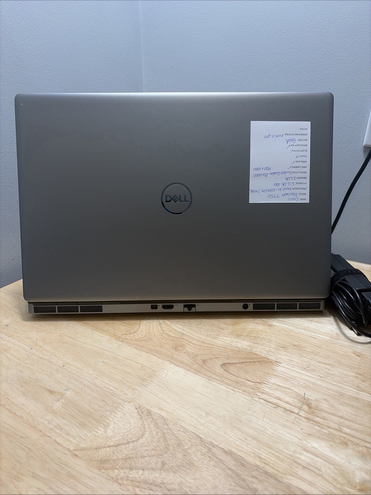 Dell Precision 7750 Xeon W-10885M 2.4GHZ 32GB 512GB WCam WiFi W11 Cord