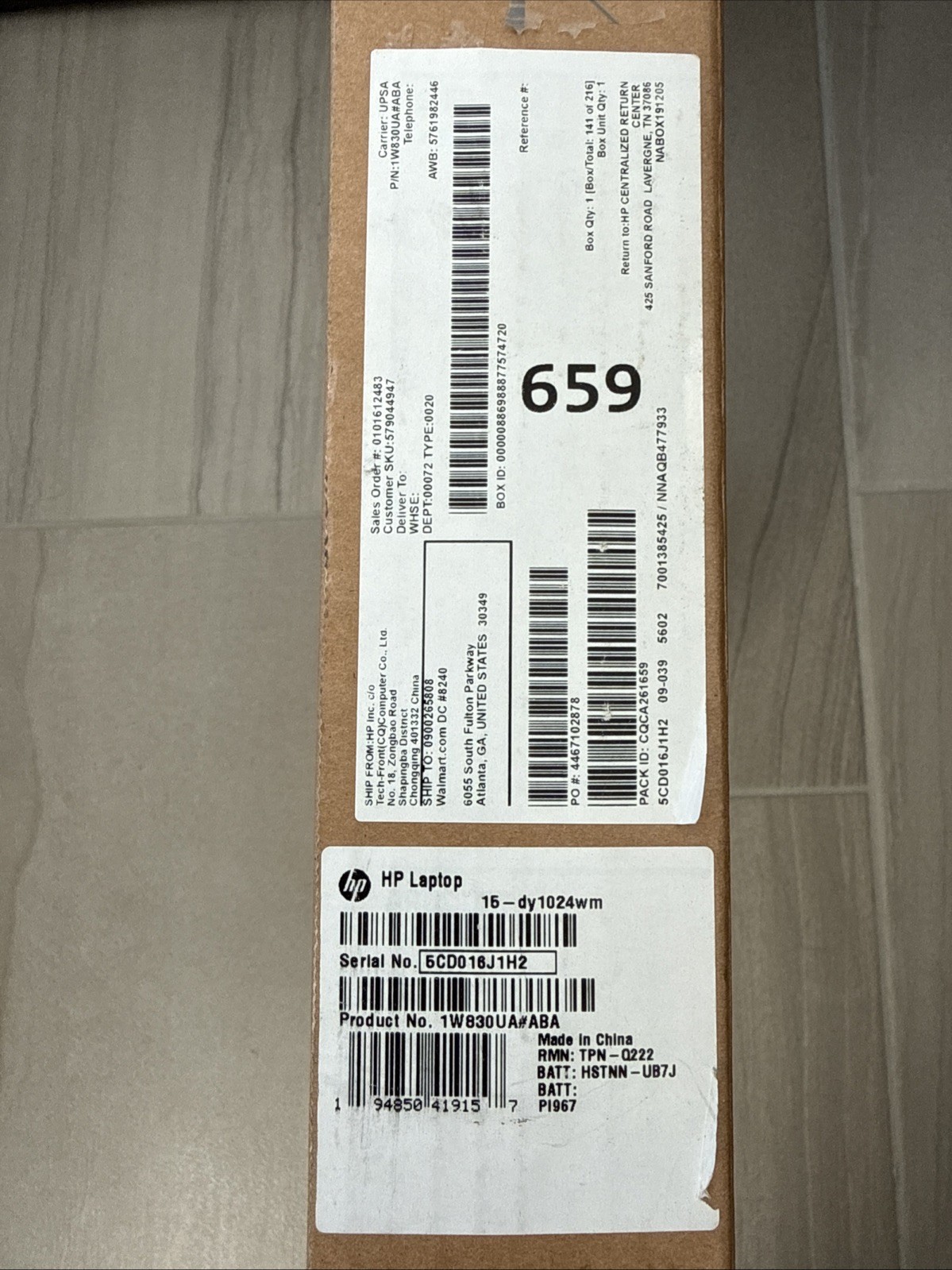 HP 15-dy1024wm 15.6″ HD Intel Core i3-1005G1 8GB RAM 512GB SSD Windows 11 Home