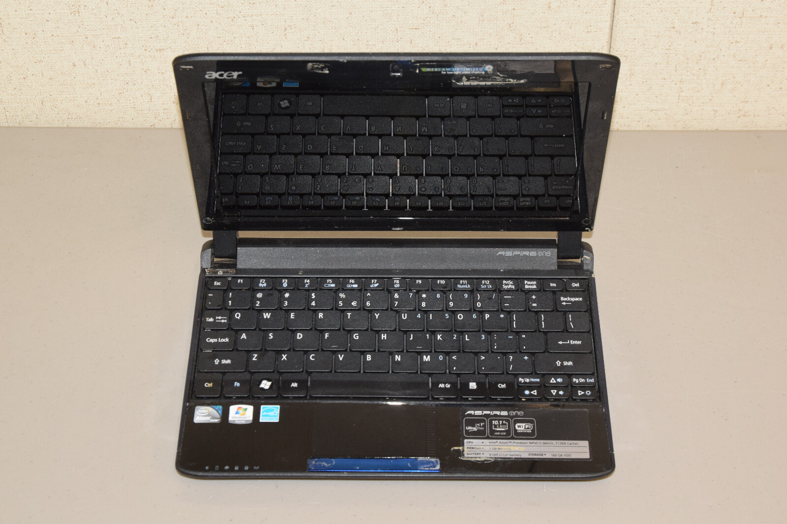 Dead Junk Acer Aspire One NAV50 10.1″ Netbook Incomplete AS IS Parts Repair