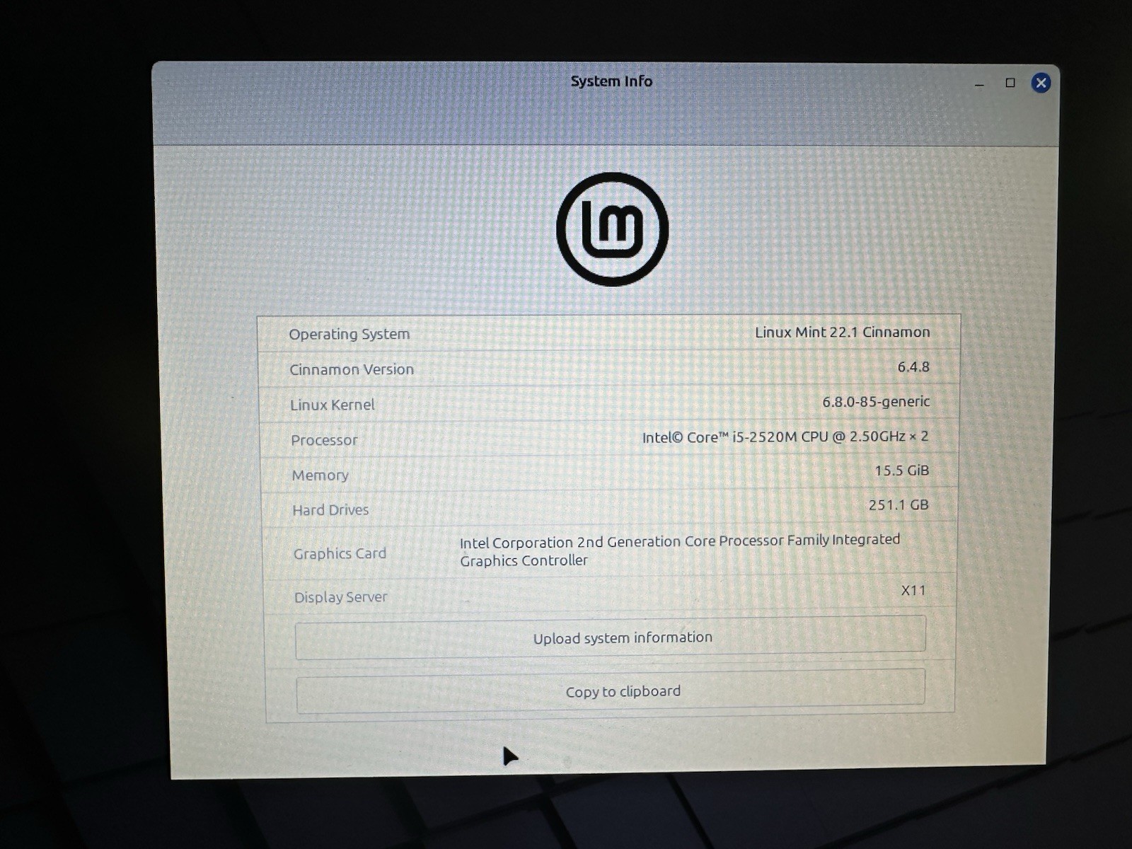 Dell Latitude E5520 Intel Core I5-2520M 2.50 GHz, 16GB RAM, 250GB SSD