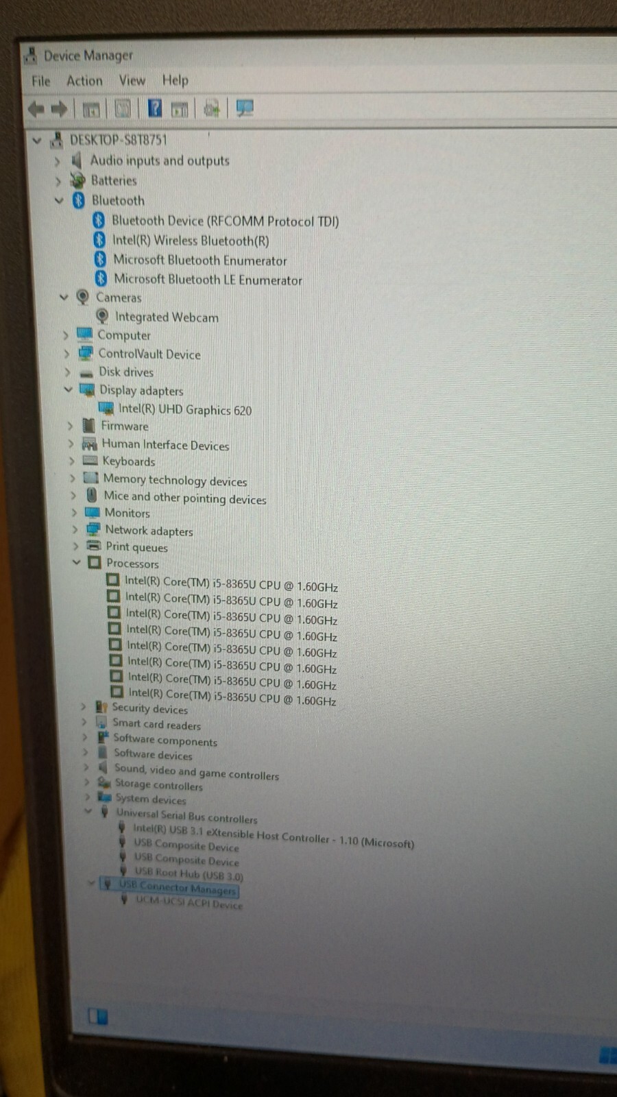 Latitude 5400 (3273) w/charger.i5-8350U.8GB.128GB NVMe”.14″FHD. W11 Pro