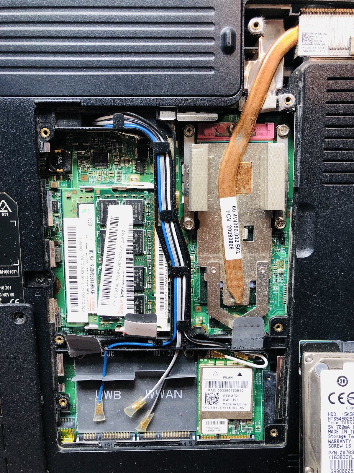Dell Inspiron 1525 15.4″ Laptop , FOR PARTS ! Memory Sticks Hard drive