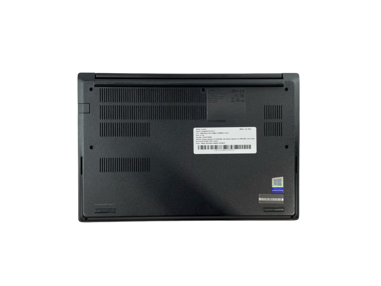 Lenovo ThinkPad E14 Gen2 AMD RYZEN 3 4300U 2.7GHz 12GB 128GB NVME W11P