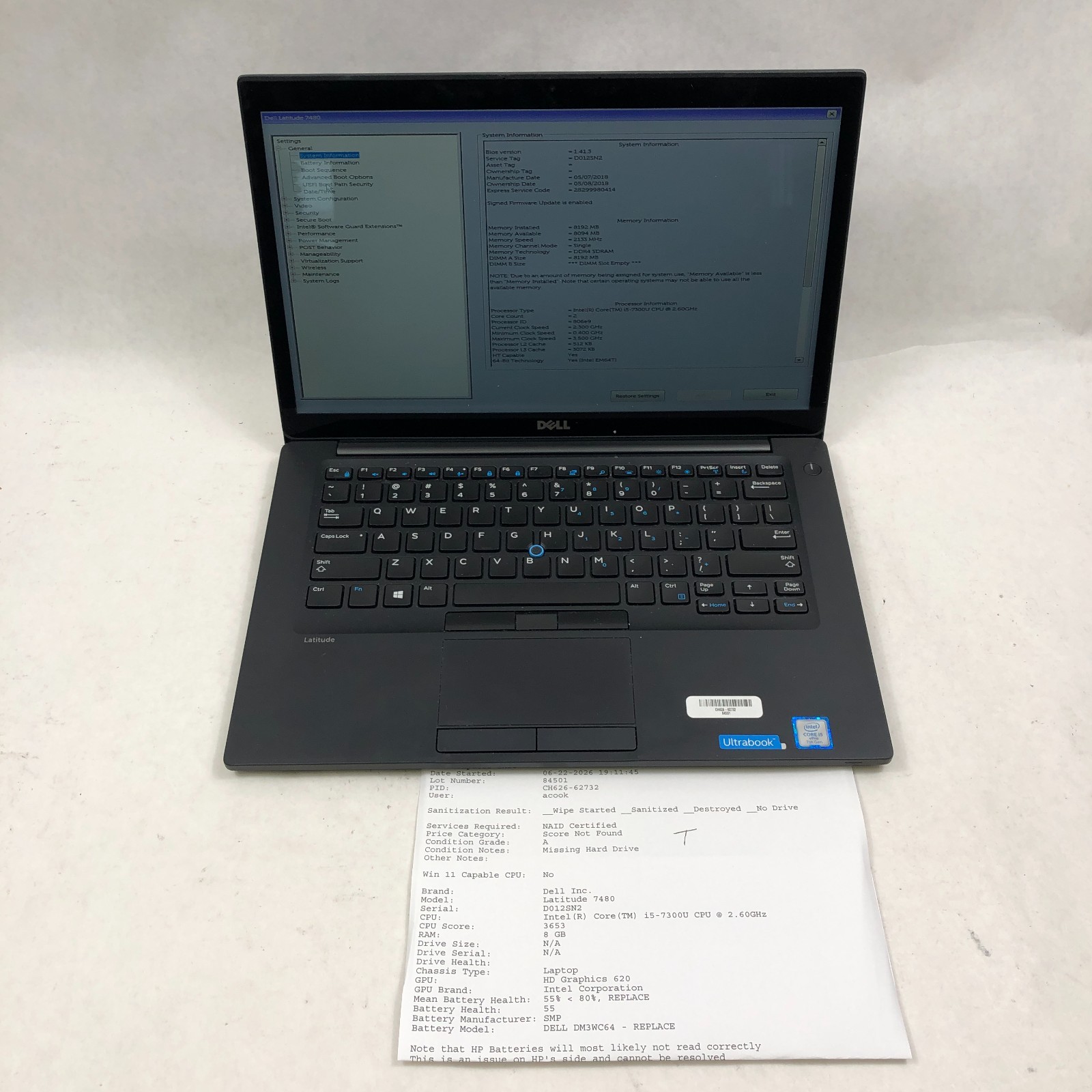 Lot of 8 Dell Latitude Laptops Mixed Models i5/i7 6th-7th 5480/7480/E5570/E5470