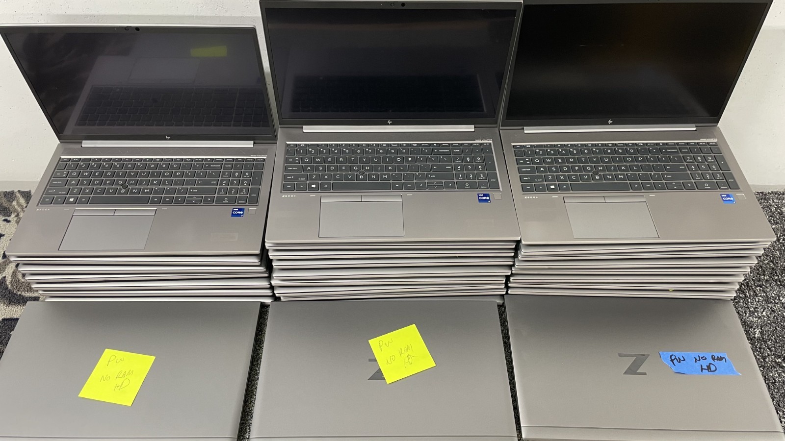 *Lot of 28* HP ZBook Firefly 15 G8 Laptop i7-1165g7 No RAM HDD Parts Touchscreen