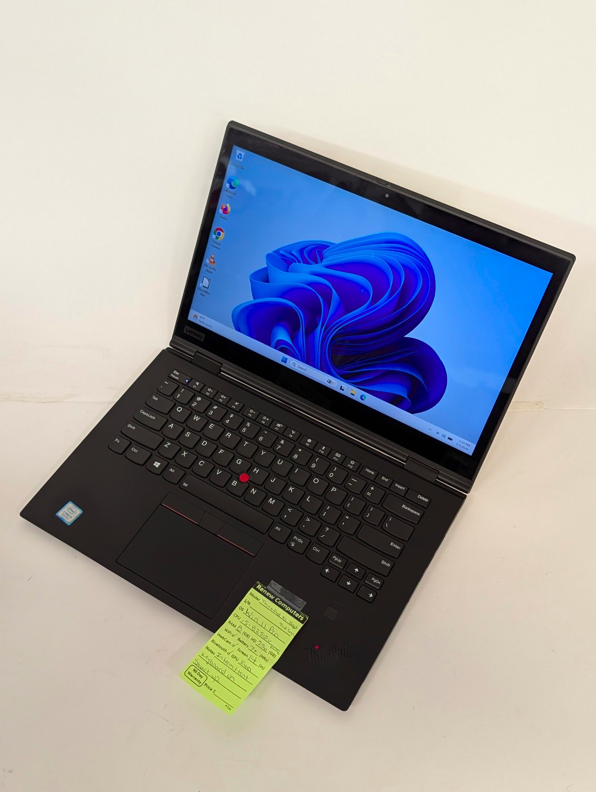 Lenovo X1 Yoga 3rd Gen ThinkPad 14″ Touch Intel i5-8350U 8GB 256GB *BAD KEYBOARD