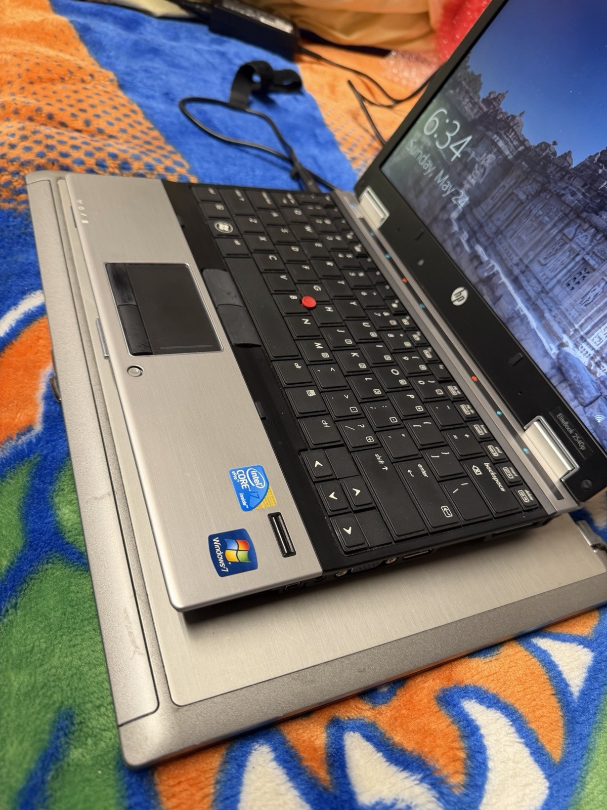 HP EliteBook 2540p Core i7, Win10pro64, 60GB, 6GB DVD-RW, Wifi, #005