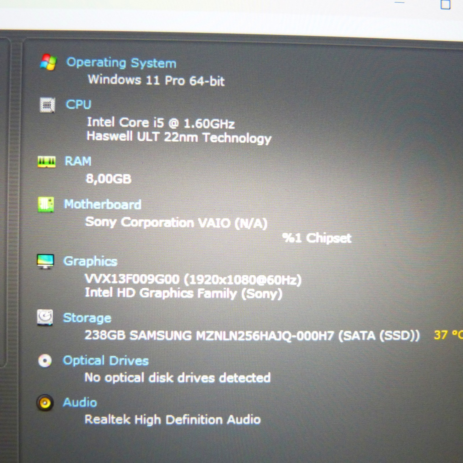 Sony Vaio PRO SVP13 13″ FULLHD l Carbon Fiber Thinnest UltraBook ONLY 800GRAMS